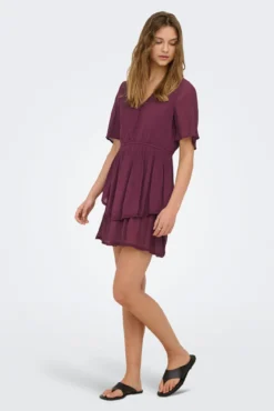 Vestido corto textura