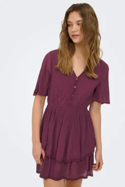Vestido corto textura