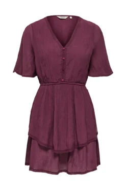 Vestido corto textura