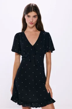 Vestido corto topos