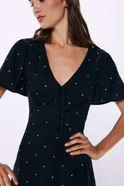Vestido corto topos