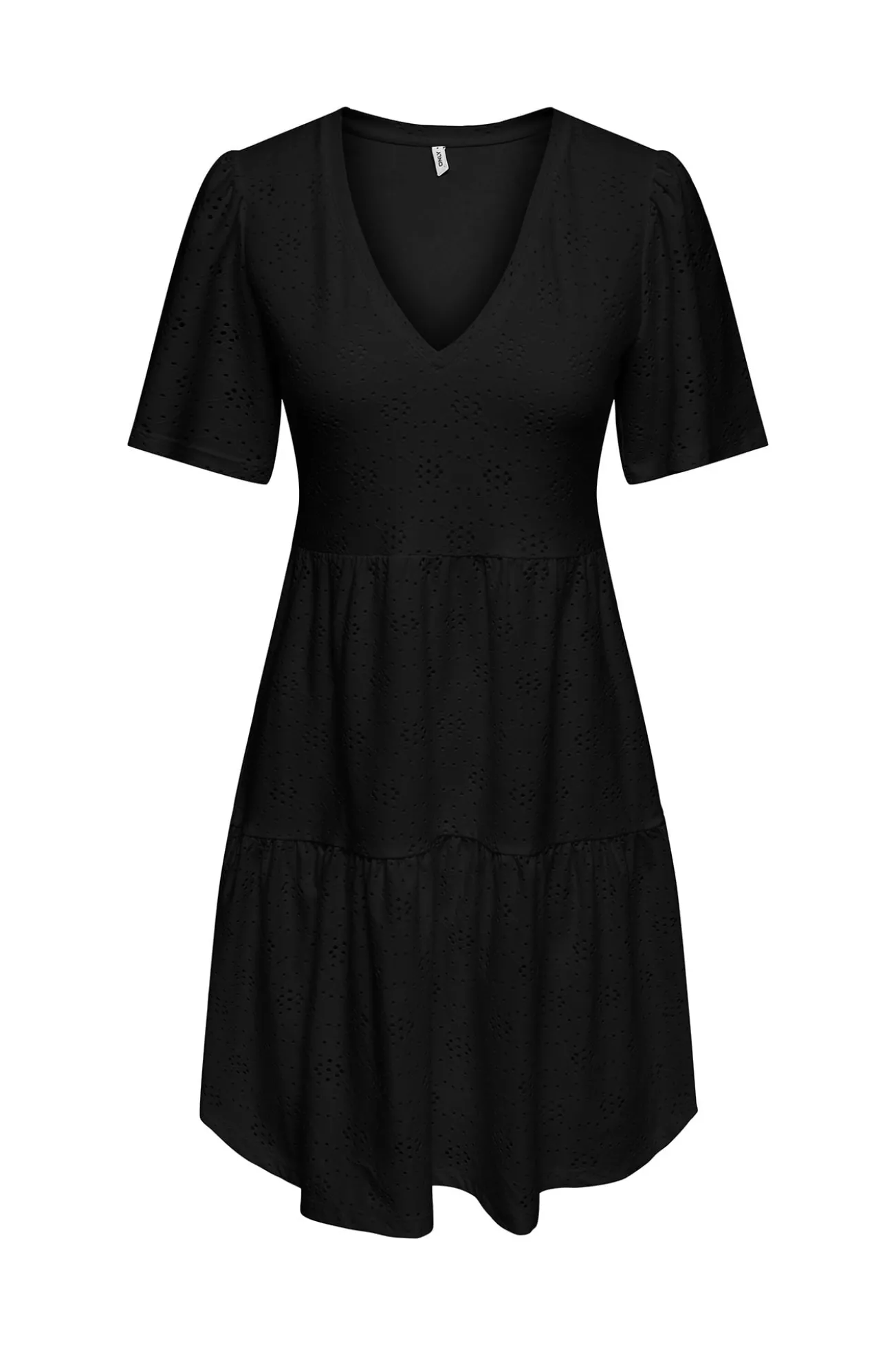 Vestido corto troquelado