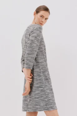Vestido corto tweed