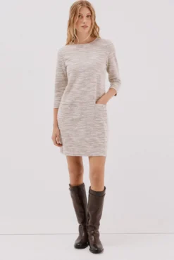 Vestido corto tweed