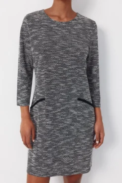 Vestido corto tweed