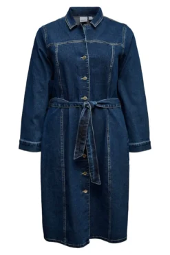 Vestido corto vaquero talla grande