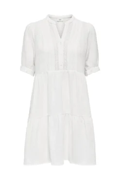 Vestido corto volantes