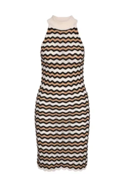 Vestido Crochet Contraste