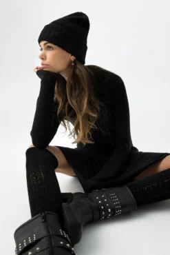 Vestido de canalé Super Slim Fit