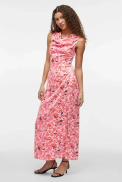 Vestido de fiesta midi estampado