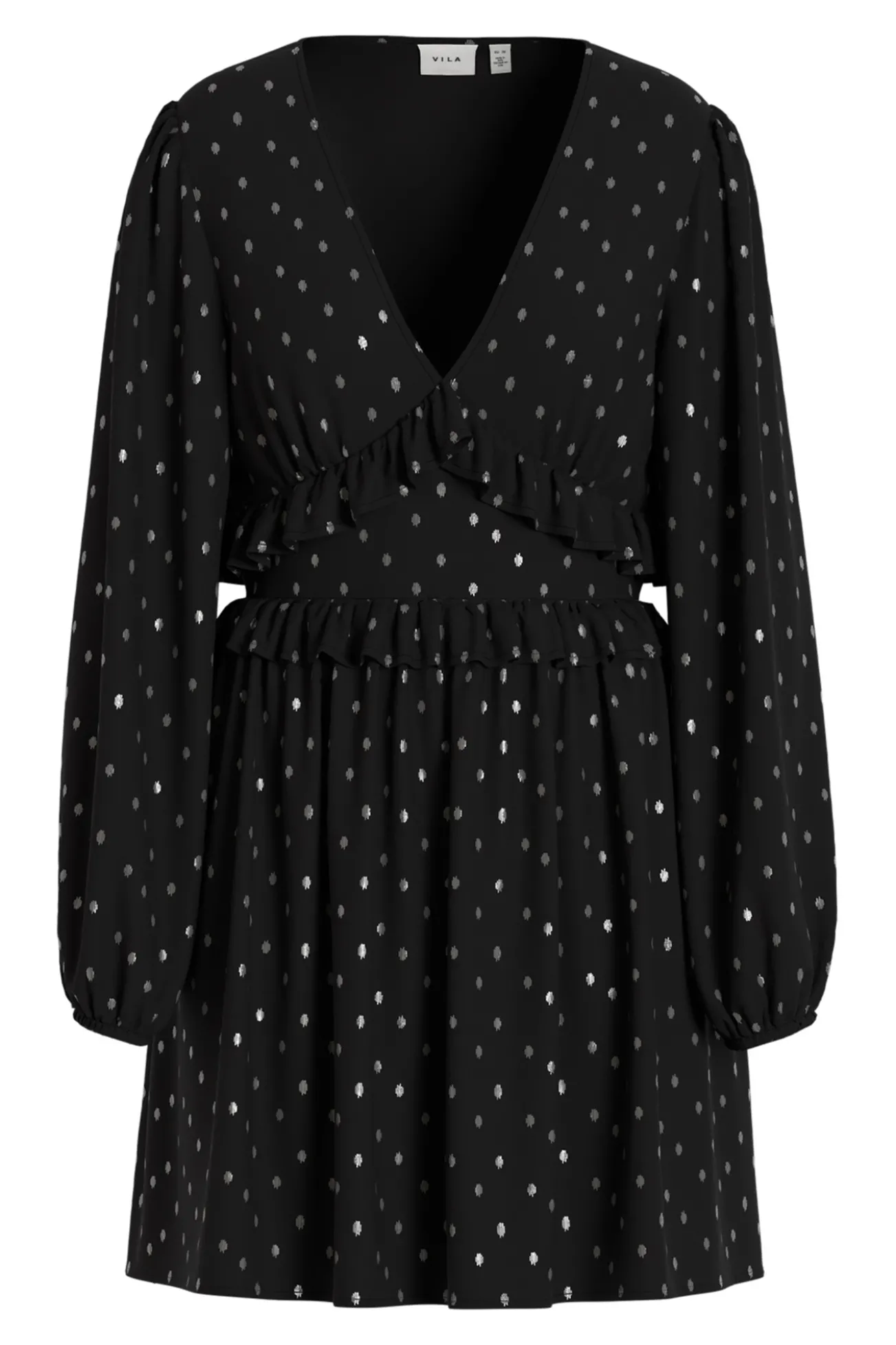 Vestido de gasa con lúrex