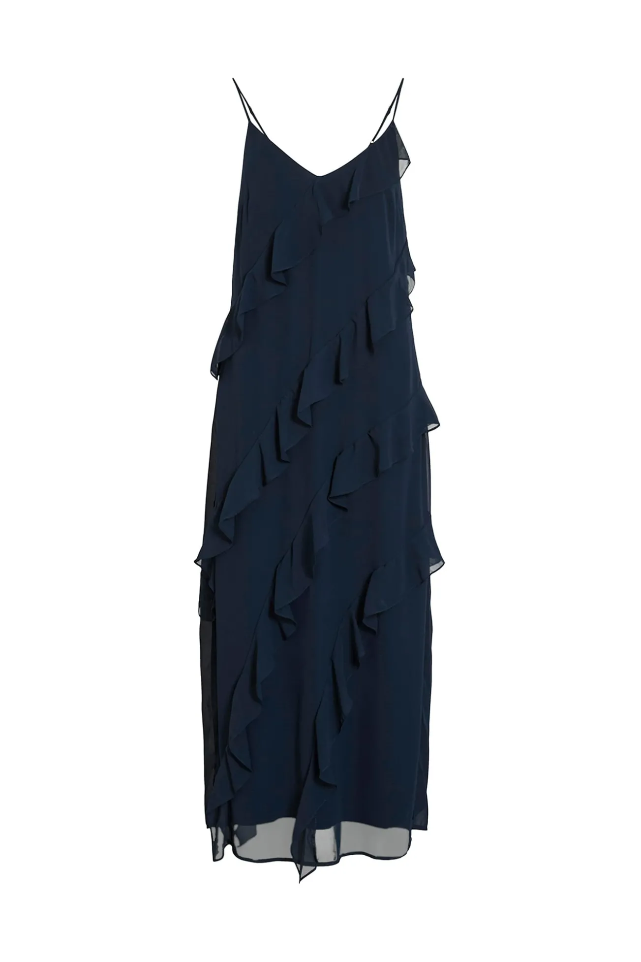 Vestido de gasa midi de fiesta