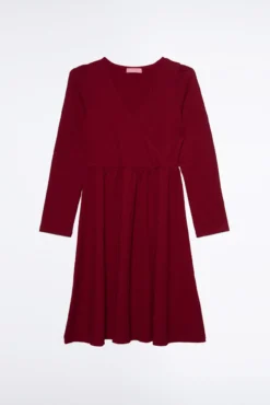 Vestido de lactancia con escote cruzado