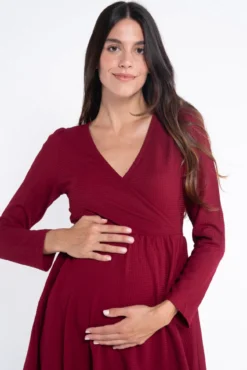 Vestido de lactancia con escote cruzado