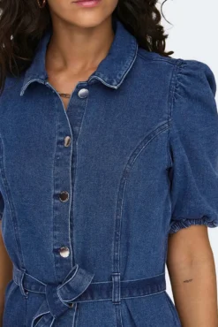 Vestido denim corto