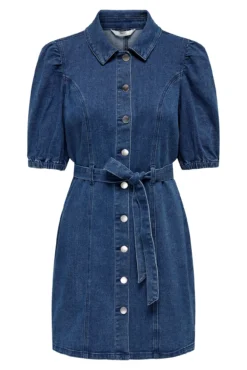 Vestido denim corto