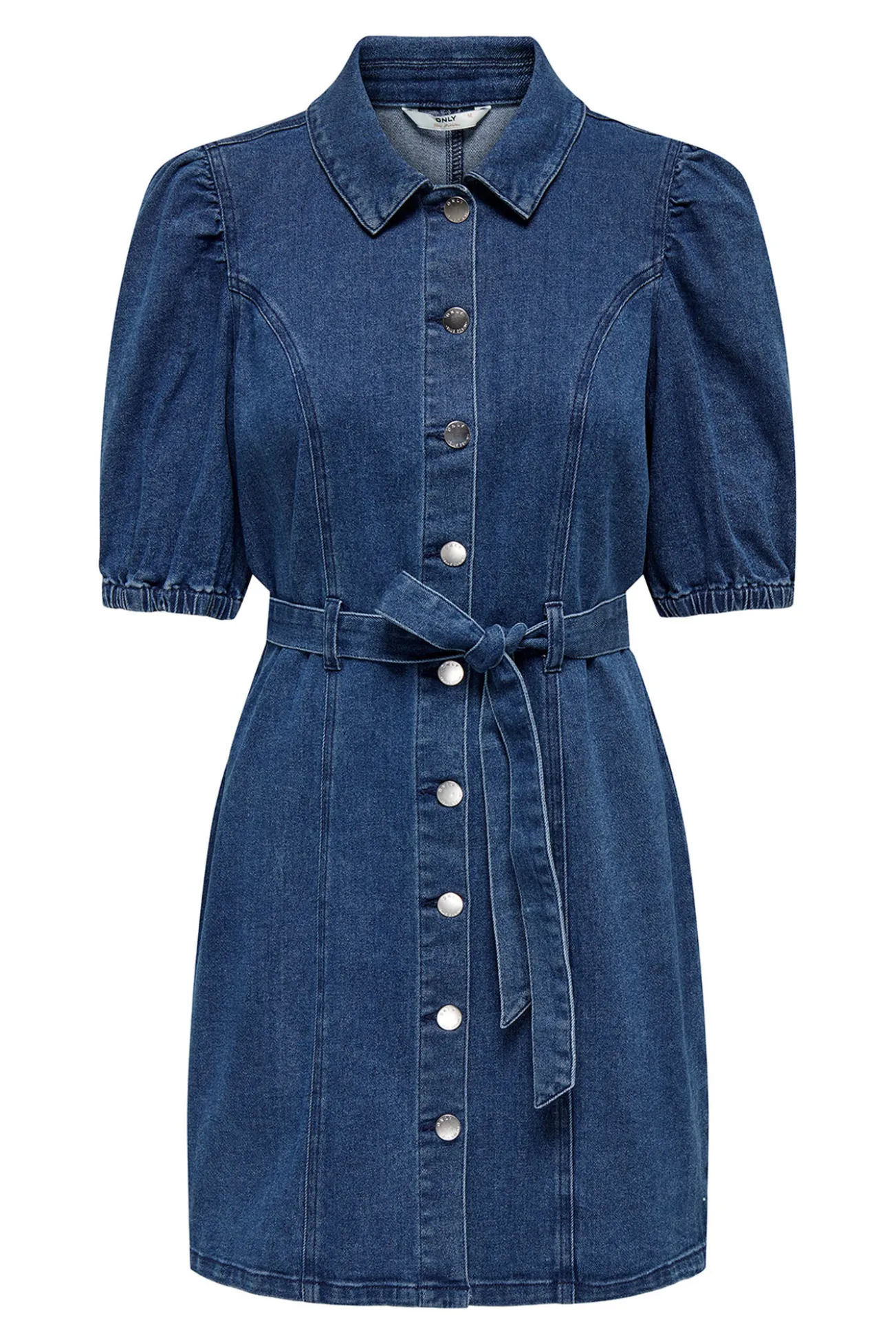 Vestido denim corto