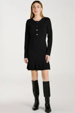 Vestido de punto con viscosa