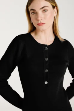 Vestido de punto con viscosa