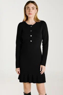 Vestido de punto con viscosa