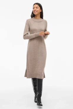 Vestido de punto con viscosa
