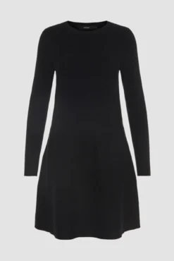 Vestido de punto cuello redondo