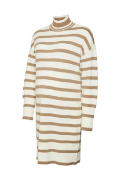 Vestido de punto de cuello vuelto maternity