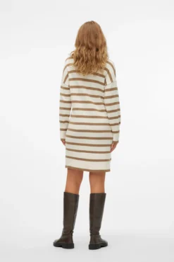 Vestido de punto de cuello vuelto maternity