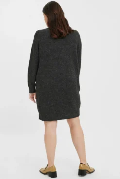 Vestido de punto manga larga talla grande