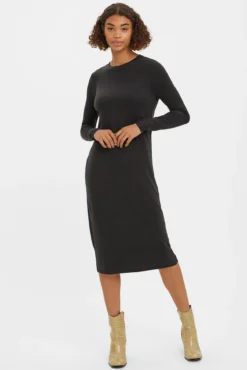 Vestido de punto midi