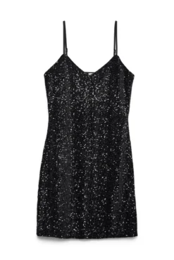 Vestido de tirantes con lentejuelas
