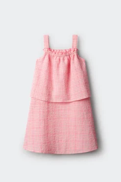 Vestido doble vichy niña