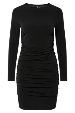 Vestido drapeado corto