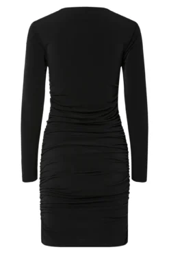 Vestido drapeado corto