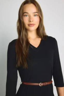 Vestido escote pico