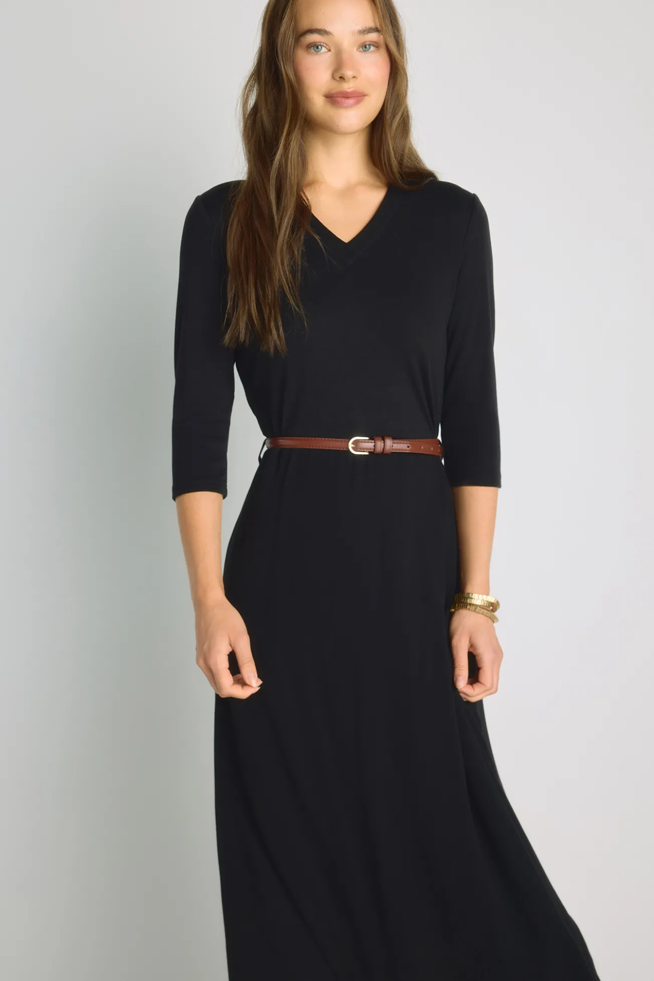 Vestido escote pico
