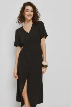 Vestido escote pico