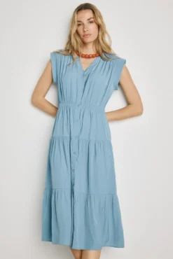 Vestido escote pico