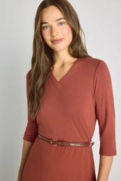 Vestido escote pico