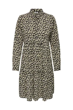 Vestido estampado camisero