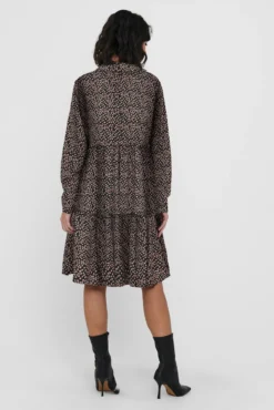 Vestido estampado camisero