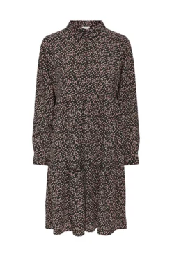 Vestido estampado camisero