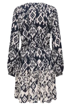 Vestido estampado de manga larga