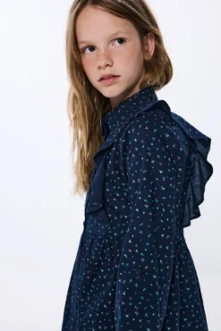 Vestido estampado flores niña