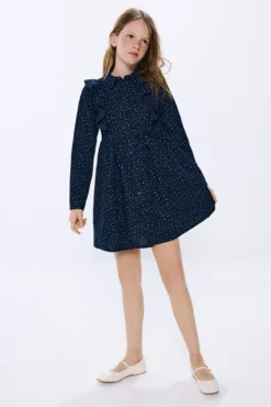 Vestido estampado flores niña