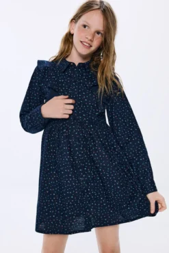 Vestido estampado flores niña