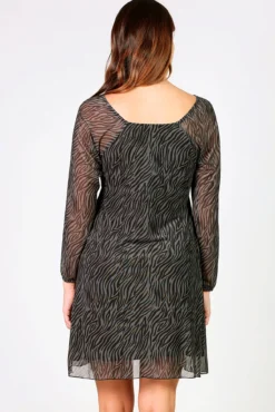 Vestido Estampado maternity Con Frunces En Pecho