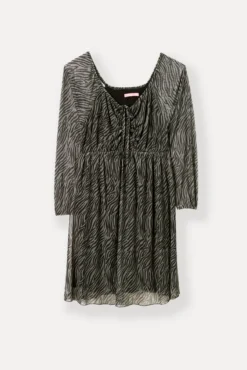 Vestido Estampado maternity Con Frunces En Pecho
