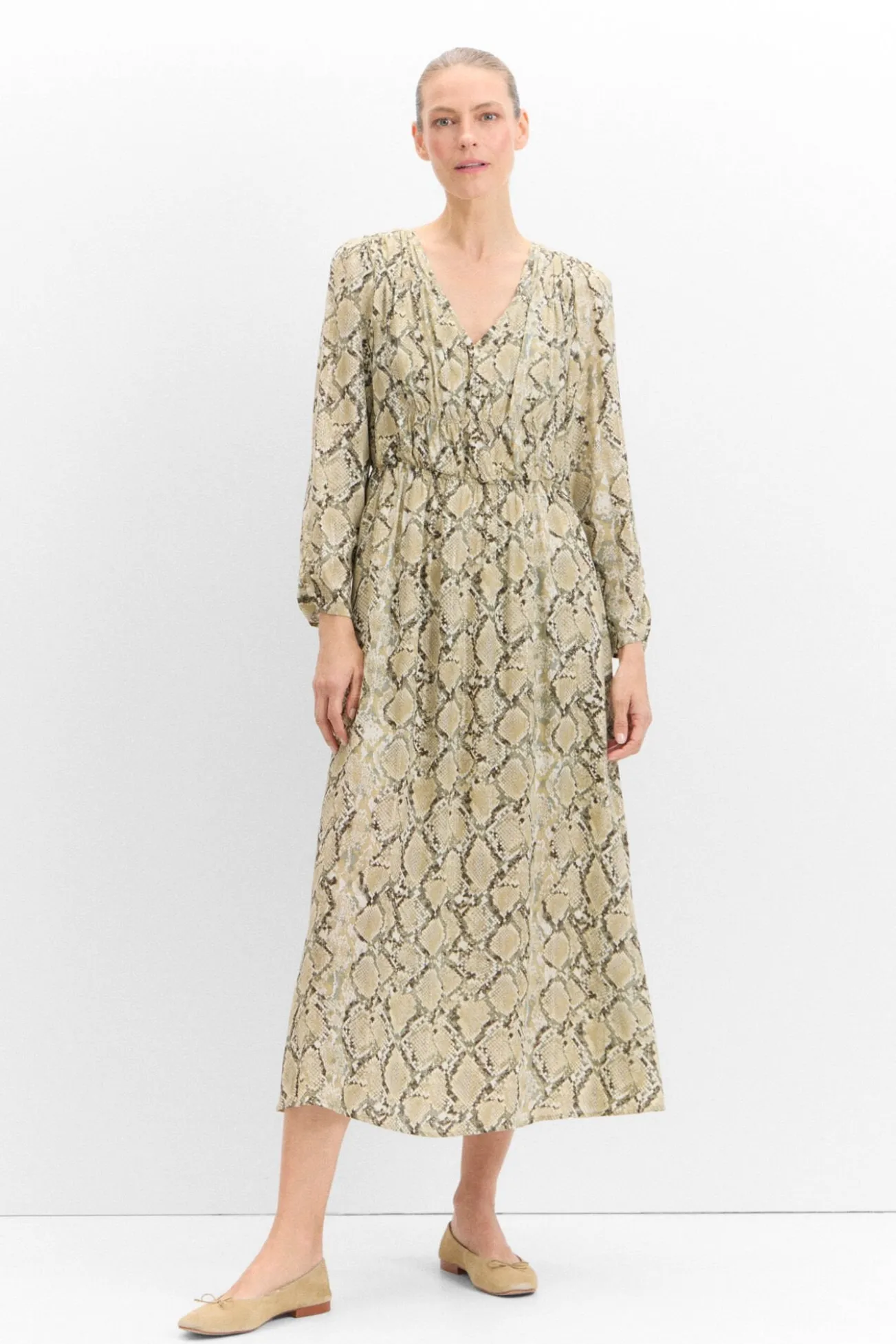 Vestido estampado serpiente