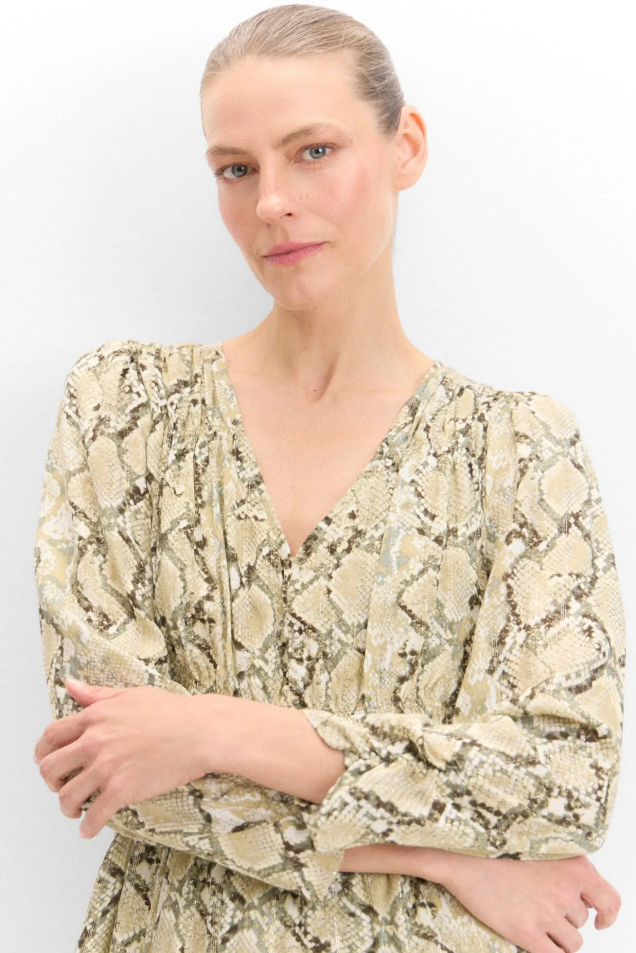 Vestido estampado serpiente